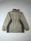 Vintage Columbia Beige Grey Zip-Up Windbreaker Jacket (2XL)
