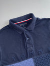 Tommy Hilfiger | Navy Flag Colorblock Polo (L)