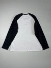 Coca-Cola Classic Logo Raglan Long Sleeve T-Shirt – Black & White (XL)