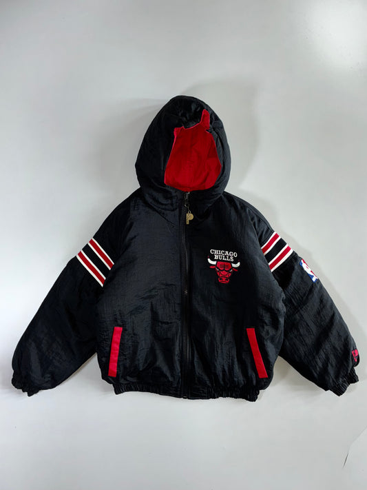 Starter | Chicago Bulls NBA | Hooded Puffer Jacket (S/M)