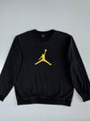 Jordan Black Gold Jumpman Logo Crewneck Sweatshirt (L)