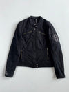 Harley-Davidson Black Studded Cotton Biker Jacket Women’s(XS)