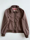 Guess Jeans Brown Harrington Bomber Jacket with Plaid Lining (S)