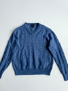 Brooks Brothers 346 Merino Wool Cable Knit V-Neck  (S)