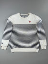 Edokatsu Tokyo Japan Striped Crewneck Sweatshirt  (S)