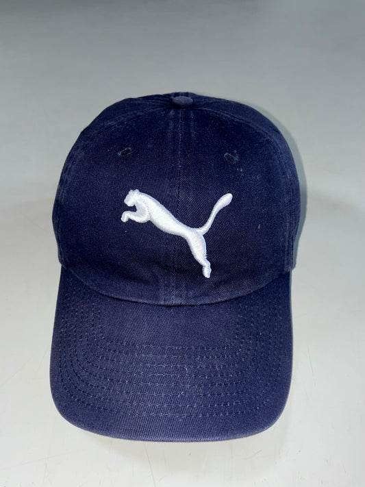 Puma Big Cat Logo Navy Cotton Cap (Adjustable)