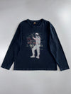 Big Train Jeans | Y2K Graphic Longsleeve | Faded Black (2XL)