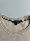 Tommy Hilfiger Embroidered Spellout Crewneck Sweatshirt – Oatmeal(S)