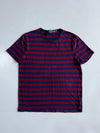 Polo Ralph Lauren | Custom Slim Fit Striped Tee Navy/Maroon | (L)