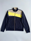 Adidas Colorblock Track Jacket | Navy Beige Yellow (XL)