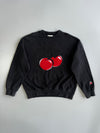 KIRSH Big Cherry Patch Crewneck Sweatshirt (M)