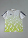 Golf by Playboy White & Lime Allover Logo Half-Zip Polo (2XL)