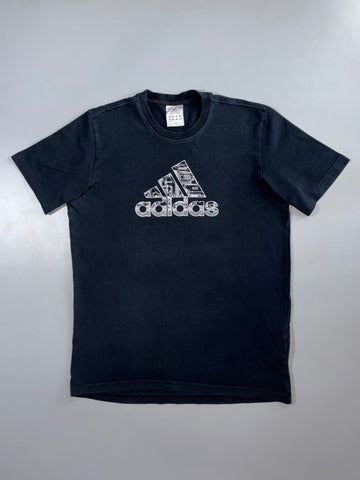 Adidas | Circuit-Board Logo Tee | Faded Black (L)