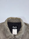 D&G Dolce & Gabbana Cotton Trucker Jacket Khaki/Olive, Size (M/L)