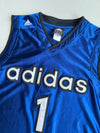 Adidas No. 1 Blue Basketball Jersey (XL)