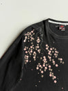 Japanese Koi Fish Sakura Red Sun Fully Embroidered Tshirt (2XL)