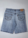 Levi’s 550 Relaxed Fit Denim Shorts – Light Blue Wash (W:38) (L:24)