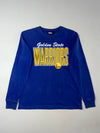 NBA Golden State Warriors Spellout Long Sleeve Tee – Royal Blue (M)
