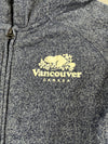 Roots Vancouver Canada Beaver Logo Zip Hoodie – Navy Marl (S)