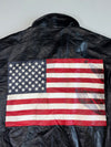 Vintage USA Flag Leather Racing Jacket (2XL/3XL)
