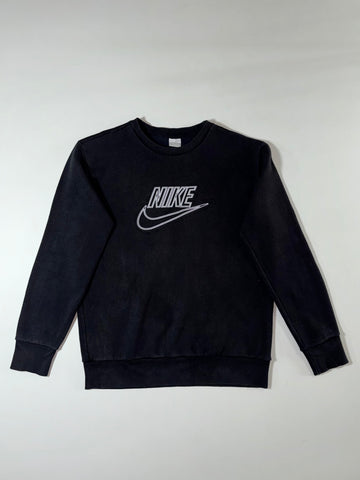 Nike Black Embroidered Logo Crewneck Sweatshirt (M)