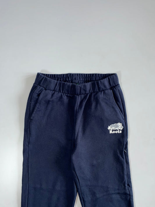 Roots Navy Embroidered Jogger Sweatpants Elastic (W:28|L:39)
