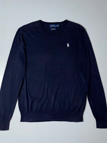 Polo Ralph Lauren Pima Cotton Crewneck Sweater – Navy, Size (S)