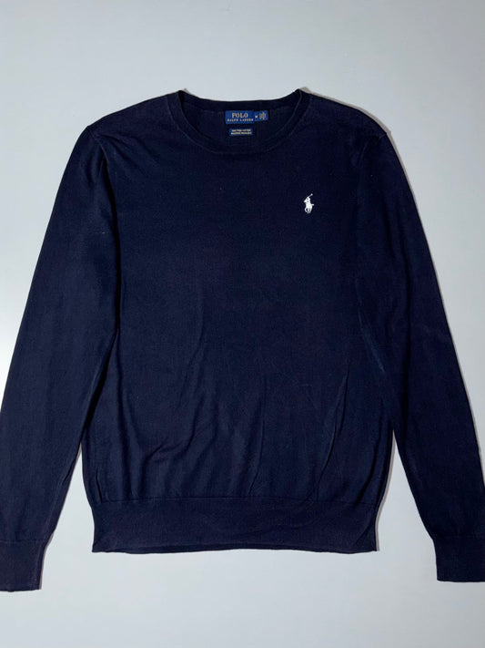 Polo Ralph Lauren Pima Cotton Crewneck Sweater – Navy, Size (S)