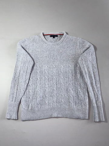 Tommy Hilfiger Shirt Collar Insert Knit Sweater (S/M)