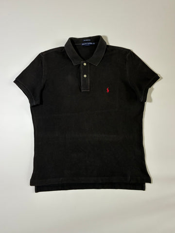 Ralph Lauren Skinny Polo Embroidered Pony Polo Shirt – Black/Red (L)