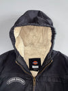 Dickies “Curb Design” Black Sherpa-Lined Hooded Jacket (XS)