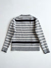 Lacoste Grey Striped Wool Knit Sweater (XXS)