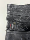 Vintage Black Leather 5-Pocket Pants (W:36) (L:47)