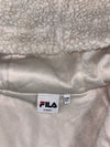 FILA Cream Sherpa Fleece Hooded Full-Zip Jacket  (S)