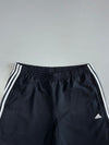 Adidas Black 3-Stripe Nylon Shorts (W:34|L:28)