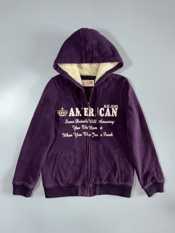 New Boy “American” Sherpa-Lined Hooded Jacket (S)