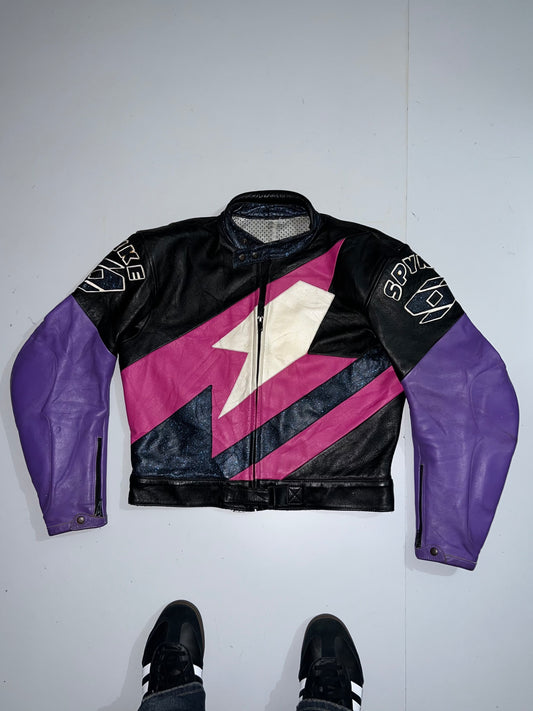 ! !           Super Premium (RARE) Original Leather Racing Jacket (PADDED) (S)