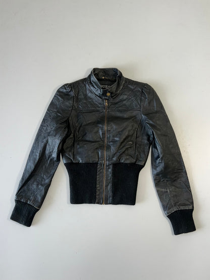 ZSuper Premium GUESS Original Leather Jacket (XS)