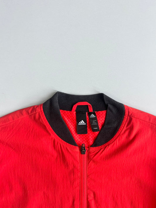 Adidas Oversized Logo Sleeve Nylon Bomber Jacket (M)