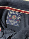 Royal Polo Geographical Norway Embroidered Long Sleeve Polo – Navy (S)