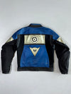 Dainese Blue/Silver Racing (Elbow padded) Leather Jacket (M)