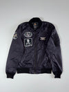 Alpha Industries MA-1 Bomber Jacket w/ Squadron Patches  Black (S)
