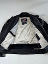 Alpinestars Black & Grey Cowhide Leather Racing Jacket – Perforated Moto Biker Padded (S)