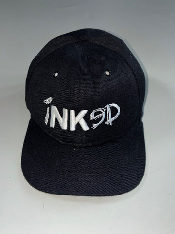 Vintage Nebelkind Black INKD Embroidered Snapback Cap (Adjustable)