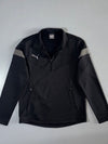 Puma Black Grey Panel 1/4 Zip Track Jacket (M)
