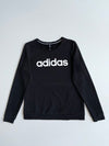 Adidas Neo Essential Logo Black Crewneck Sweatshirt (S)