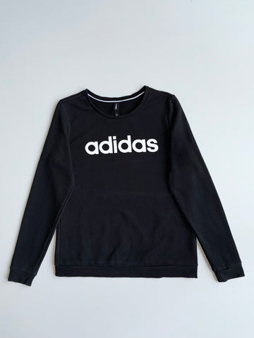 Adidas Neo Essential Logo Black Crewneck Sweatshirt (S)