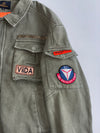 Vintage Military Style Bomber Jacket (M)