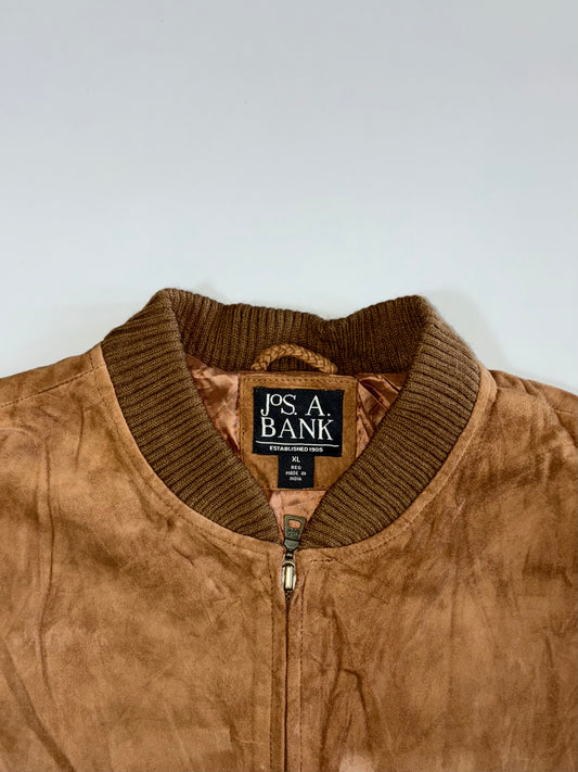 Jos A Bank Premium Original Sued Leather Jacket (XL)