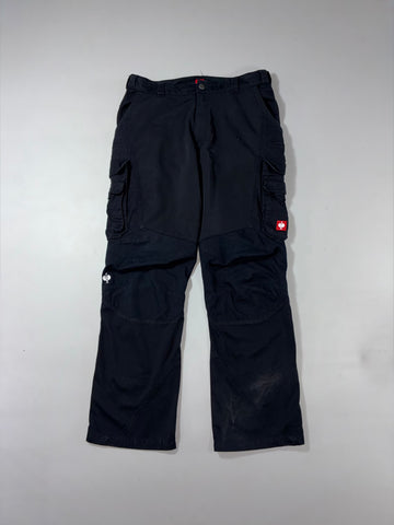 Engelbert Strauss Black Heavy Duty Cargo Work Pants (W:37) (L:44)